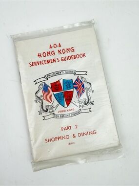 Vtg 1967 Hong Kong Servicemen's Guidebook Set Part 1 & 2 Vietnam War AOA New NOS